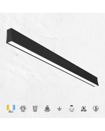 HANOK * APLIQUE LED 38W 3000K 110º NEGRO
